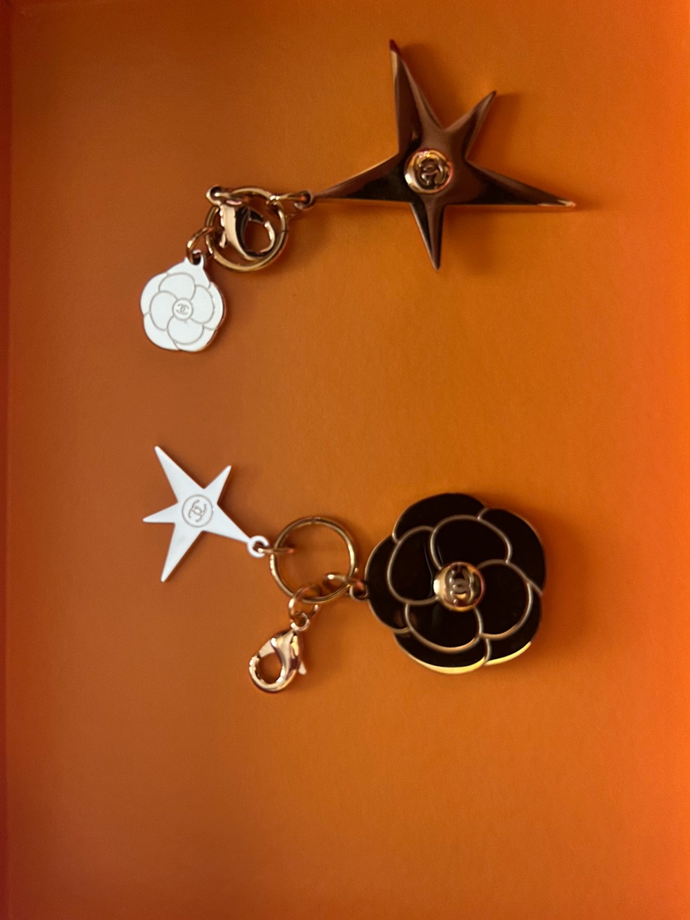 Camellia & Star keychains